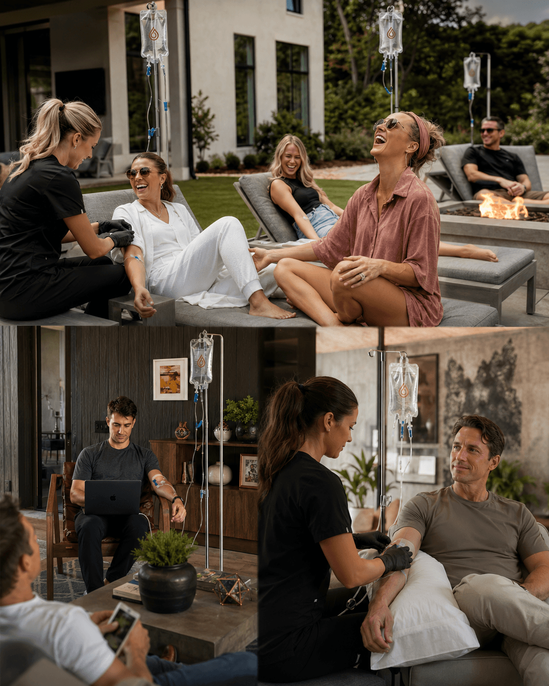 Experiência VitalDrip: Rotina de elite